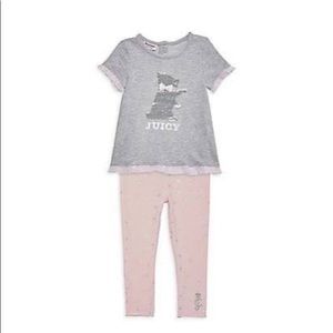 NWT JUICY COUTURE LITTLE GIRL 24 months set